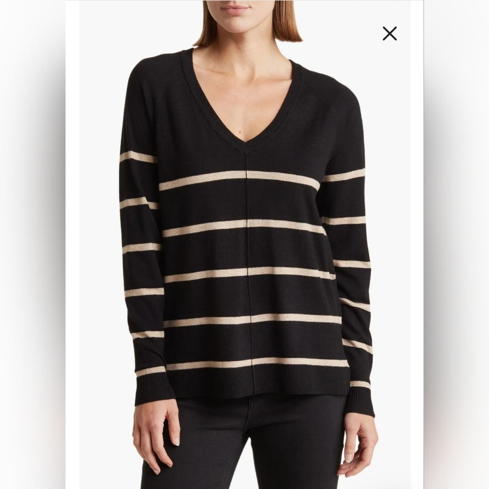 Bobeau Stripe Sweater